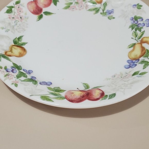 Single Corelle Chutney Swirl Edge Salad Plate 7" luncheon fruit rimmed retired - Picture 3 of 6